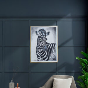 Zebra Portrait by Issac Wanda